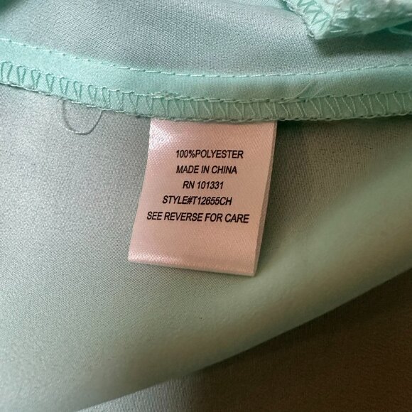 Charlotte Russe - Women's Light Mint Green/Blue Open Front Blazer - Size S - Picture 5 of 10